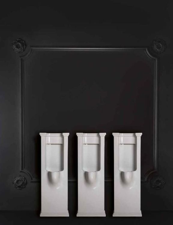WALDORF pisuar 44x124,5x34cm, włącznie z syfonem i zestawem mocującym