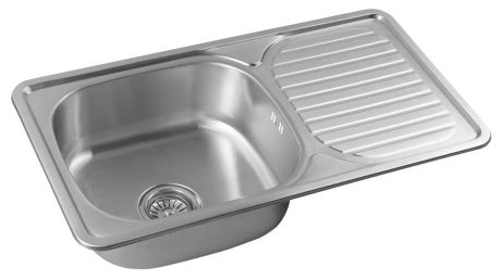 Przejdź do produktu Zlewozmywak ze stali nierdzewnej z ociekaczem 76x18x42cm