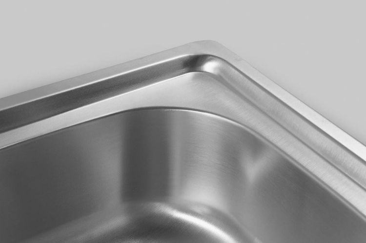 Zlewozmywak ze stali nierdzewnej 81x18x46 cm