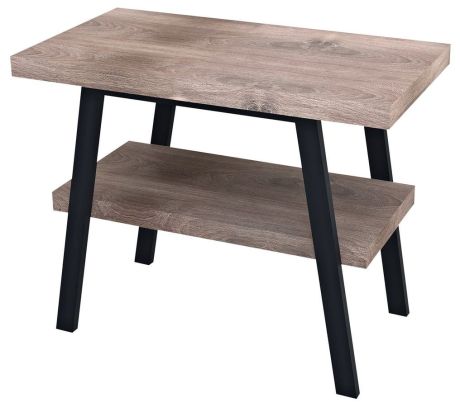 Przejdź do produktu TWIGA konsola pod umywalkę 100x72x50 cm, czarny mat/orzech rustykalny
