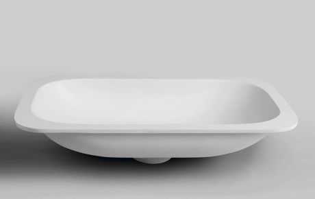 Przejdź do produktu IMPALA umywalka podblatowa 67,2x35,5cm, Rockstone, biały mat