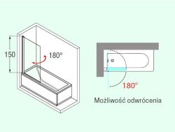 Parawan nawannowy Novellini Aurora 1