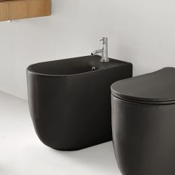 Bidet stojący 35x55 cm czarny mat Kerasan Nolita 532031