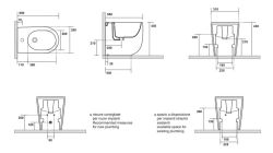 Bidet stojący 35x55 cm Kersan Nolita 5320