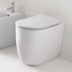 Miska WC stojąca 35x55 cm Kerasan Nolita 531830 biały mat