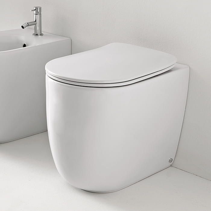 Miska WC stojąca 35x55 cm Kerasan Nolita 531830 biały mat