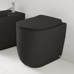 Miska WC stojąca 35x55 cm Kerasan Nolita 531831 czarny mat