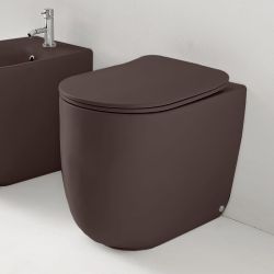 Miska WC stojąca 35x55 cm burgund mat Kerasan Nolita 531875