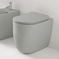 Miska WC stojąca 35x55 cm szary mat Kerasan Nolita 531859