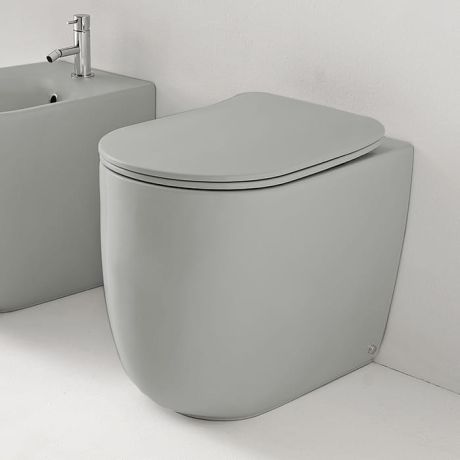 Przejdź do produktu Miska WC stojąca 35x55 cm szary mat Kerasan Nolita 531859