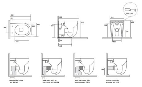 Przejdź do produktu Miska WC stojąca 35x55 cm jasny brąz Kerasan Nolita 531881