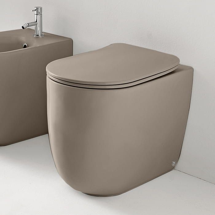 Miska WC stojąca 35x55 cm jasny brąz Kerasan Nolita 531881