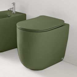 Miska WC stojąca 35x55 cm zielony Kerasan Nolita 531811