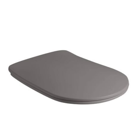 Przejdź do produktu Deska WC SLIM Soft Close duroplast ciemny szary Kerasan Nolita 539189