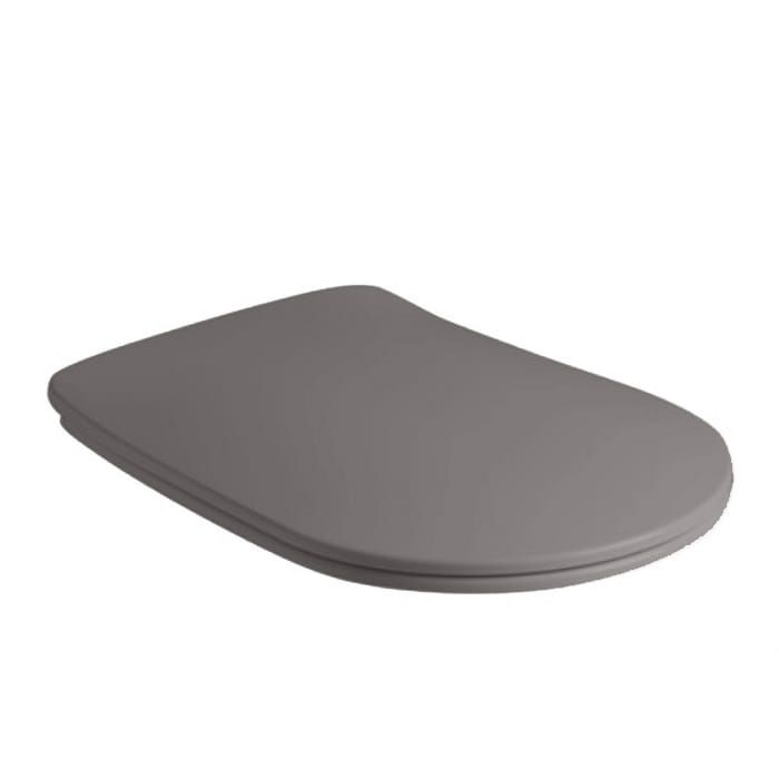 Deska WC SLIM Soft Close duroplast ciemny szary Kerasan Nolita 539189