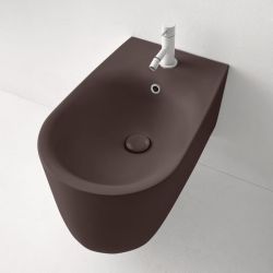 Bidet wiszący 35x55 cm burgund mat Kerasan Nolita 532575
