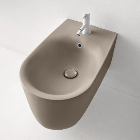Przejdź do produktu Bidet wiszący 35x55 cm jasny brąz Kerasan Nolita 532581