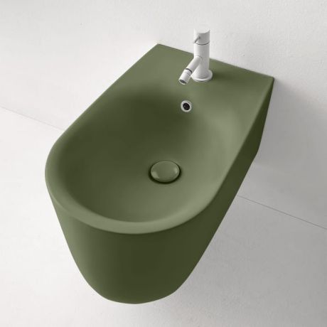 Przejdź do produktu Bidet wiszący 35x55 cm zielony Kerasan Nolita 532511
