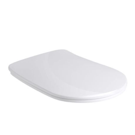 Przejdź do produktu Deska WC SLIM Soft Close duroplast Kerasan Nolita biały połysk 539101