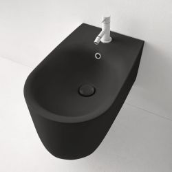 Bidet wiszący 35x55 cm czarny mat Kerasan Nolita 532531