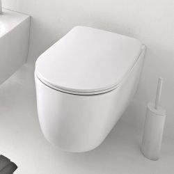 Miska WC wisząca 35x55 cm Kerasan Nolita 531430 biały mat