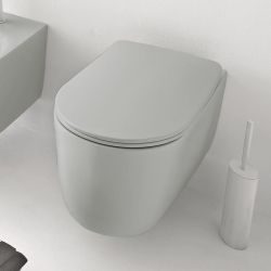 Miska WC wisząca 35x55 cm szary mat Kerasan Nolita 531459