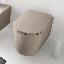 Miska WC wisząca 35x55 cm jasny brąz Kerasan Nolita 531481