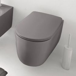 Miska WC wisząca 35x55 cm ciemny szary mat Kerasan Nolita 531489