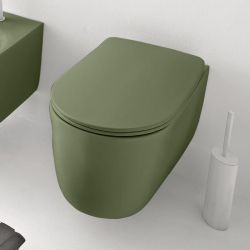 Miska WC wisząca 35x55 cm zielony Kerasan Nolita 531411