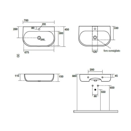 Przejdź do produktu Umywalka ceramiczna nablatowa 70x45 cm jasny brąz Kerasan Nolita 534281