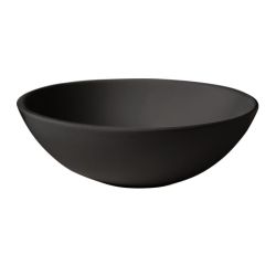 Umywalka ceramiczna nablatowa okrągła 46 cm czarny mat Kerasan Nolita 430331