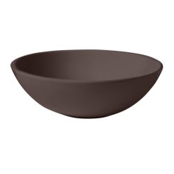Umywalka ceramiczna nablatowa okrągła 46 cm burgund mat Kerasan Nolita 430375