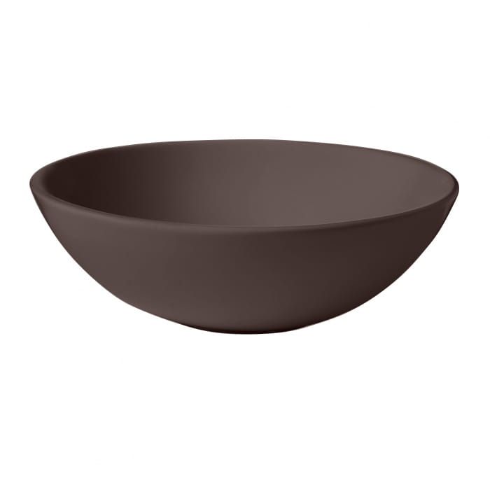 Umywalka ceramiczna nablatowa okrągła 46 cm burgund mat Kerasan Nolita 430375