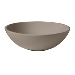 Umywalka ceramiczna nablatowa okrągła 46 cm jasny brąz Kerasan Nolita 430381