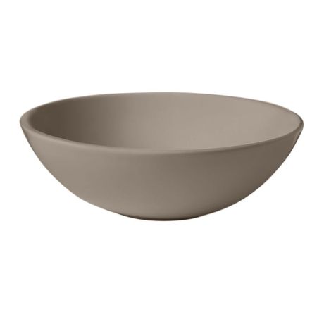 Przejdź do produktu Umywalka ceramiczna nablatowa okrągła 46 cm jasny brąz Kerasan Nolita 430381