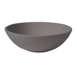 Umywalka ceramiczna nablatowa okrągła 46 cm ciemny szary mat Kerasan Nolita 430389