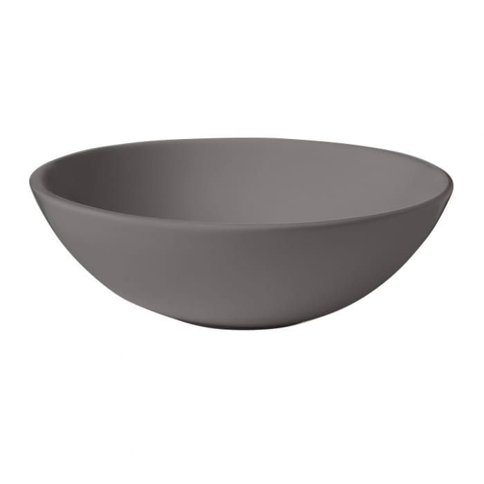Umywalka ceramiczna nablatowa okrągła 46 cm ciemny szary mat Kerasan Nolita 430389
