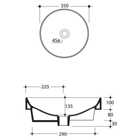 Przejdź do produktu Umywalka ceramiczna stawiana na blat okrągła 35 cm zielony Kerasan Nolita 355811