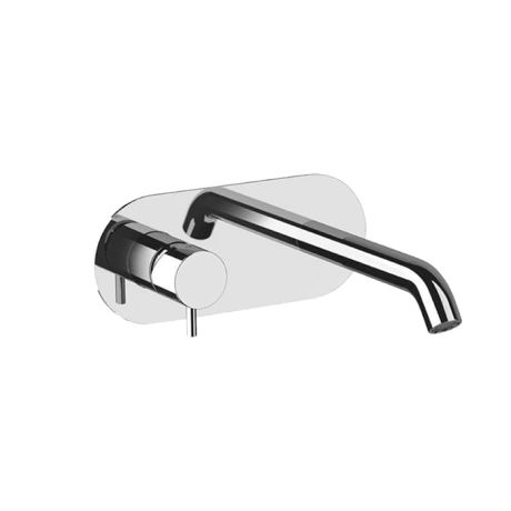 Przejdź do produktu Bateria umywalkowa podtynkowa 23x10 cm z wylewką Kerasan Nolita 922890 chrom