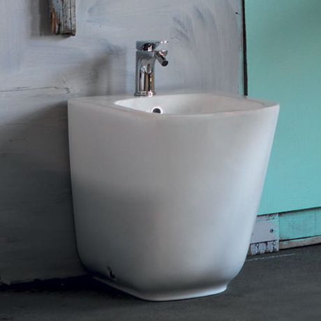 Przejdź do produktu Bidet stojący 35x55 cm Kerasan Tribeca 512030 biały mat