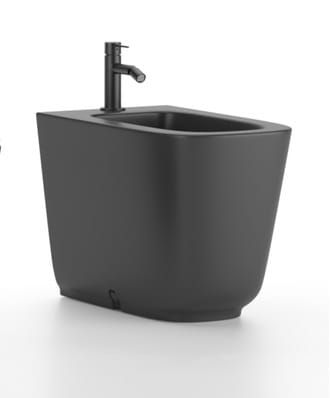 Przejdź do produktu Bidet stojący 35x55 cm ciemny szary mat Kerasan Tribeca 512089
