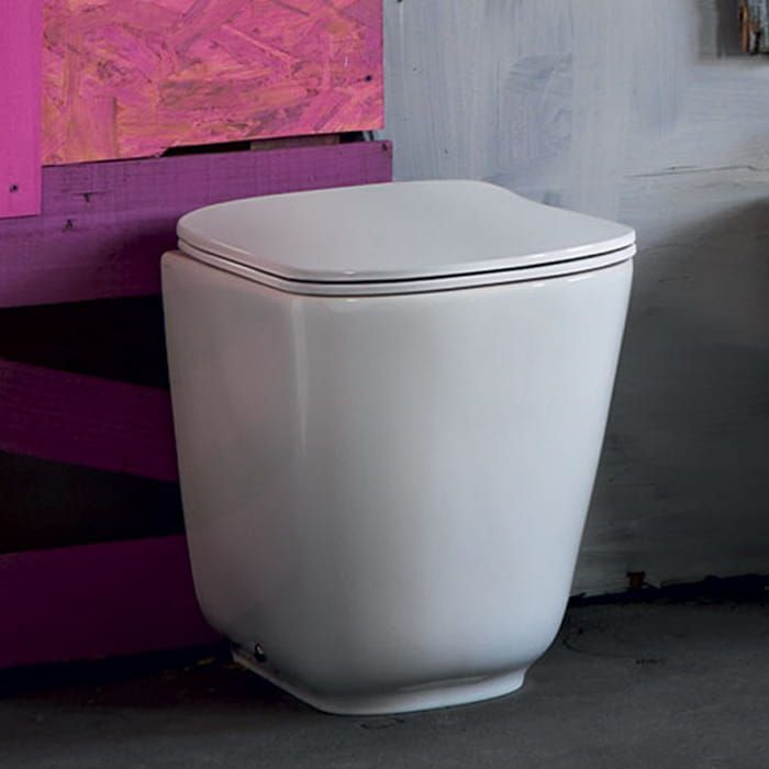 Miska WC stojąca 35x55 cm Kerasan Tribeca 511801 biały połysk