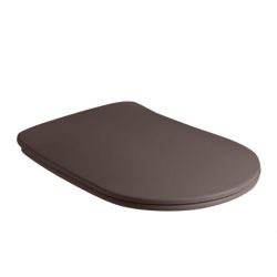 Deska WC SLIM Soft Close duroplast burgund mat Kerasan Tribeca 519175