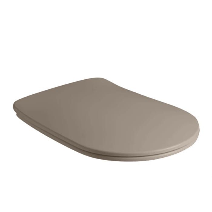 Deska WC SLIM Soft Close duroplast jasny brąz Kerasan Tribeca 519181