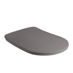 Deska WC SLIM Soft Close duroplast ciemny szary mat Kerasan Tribeca 519189