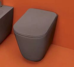 Miska WC stojąca 35x55 cm brąz mat Kerasan Tribeca 511888