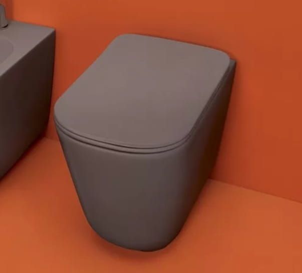 Miska WC stojąca 35x55 cm brąz mat Kerasan Tribeca 511888