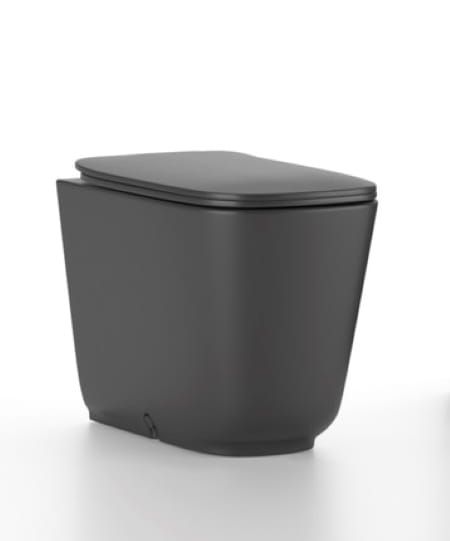 Miska WC stojąca 35x55 cm ciemny szary mat Kerasan Tribeca 511889