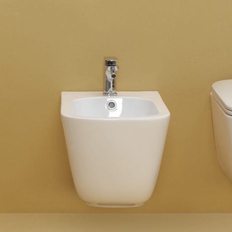 Przejdź do produktu Bidet wiszący 35x55 cm Kerasan Tribeca 512501 biały połysk