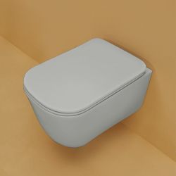 Miska WC wisząca 35x54 cm szary mat Kerasan Tribeca 511459
